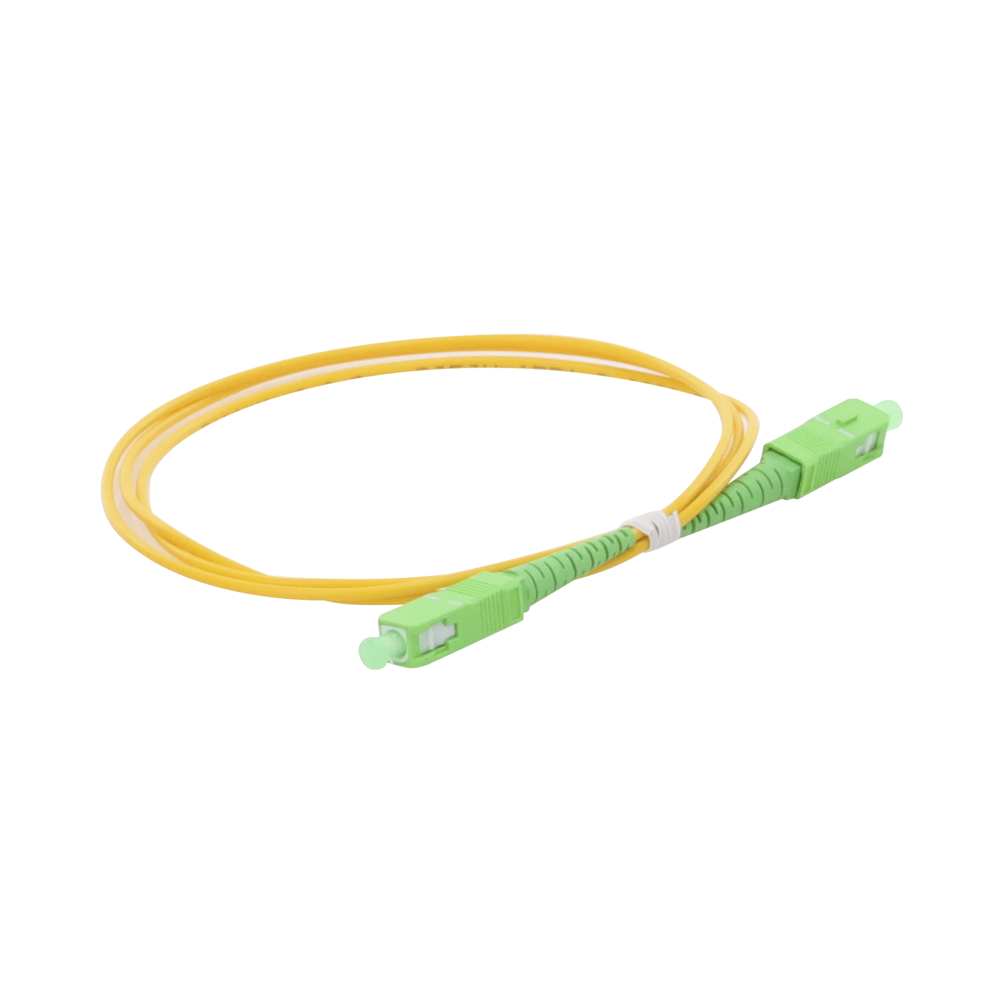 Jumper de Fibra Óptica Monomodo SC/APC-SC/APC Simplex de 1 Metro (3.28 Pies), 2mm
