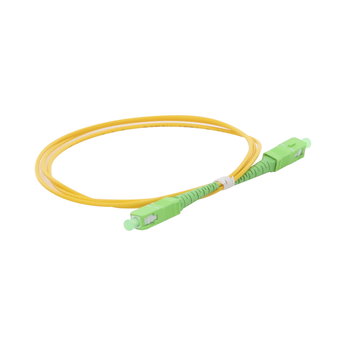 Jumper de Fibra Óptica Monomodo SC/APC-SC/APC Simplex de 1 Metro (3.28 Pies), 2mm
