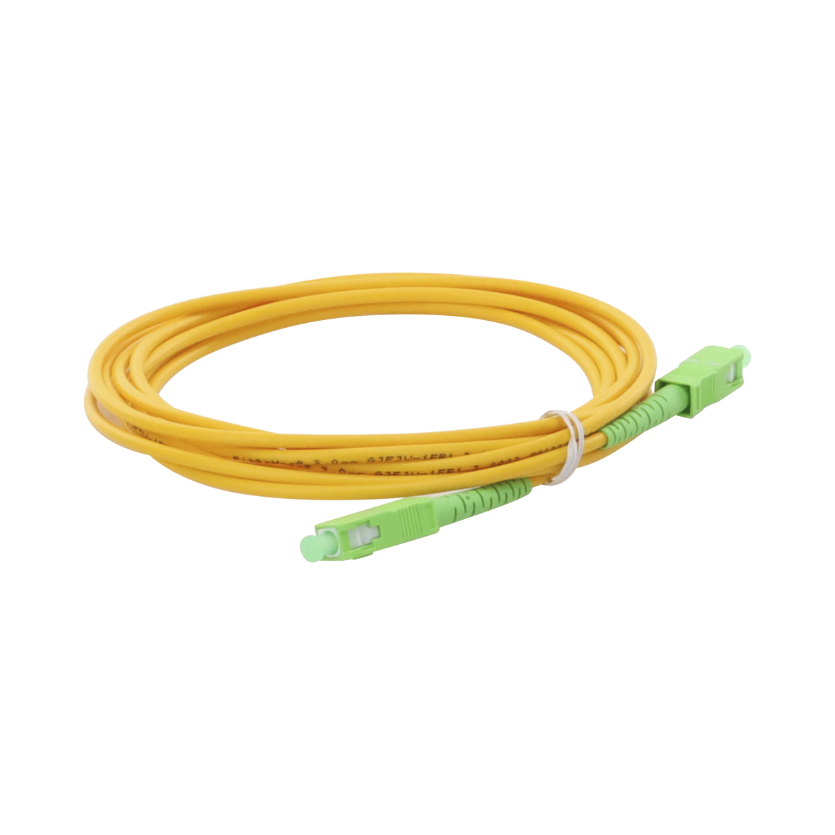 Jumper de Fibra Óptica Monomodo SC/APC-SC/APC Simplex de 2 Metros (6.56 Pies) 3mm