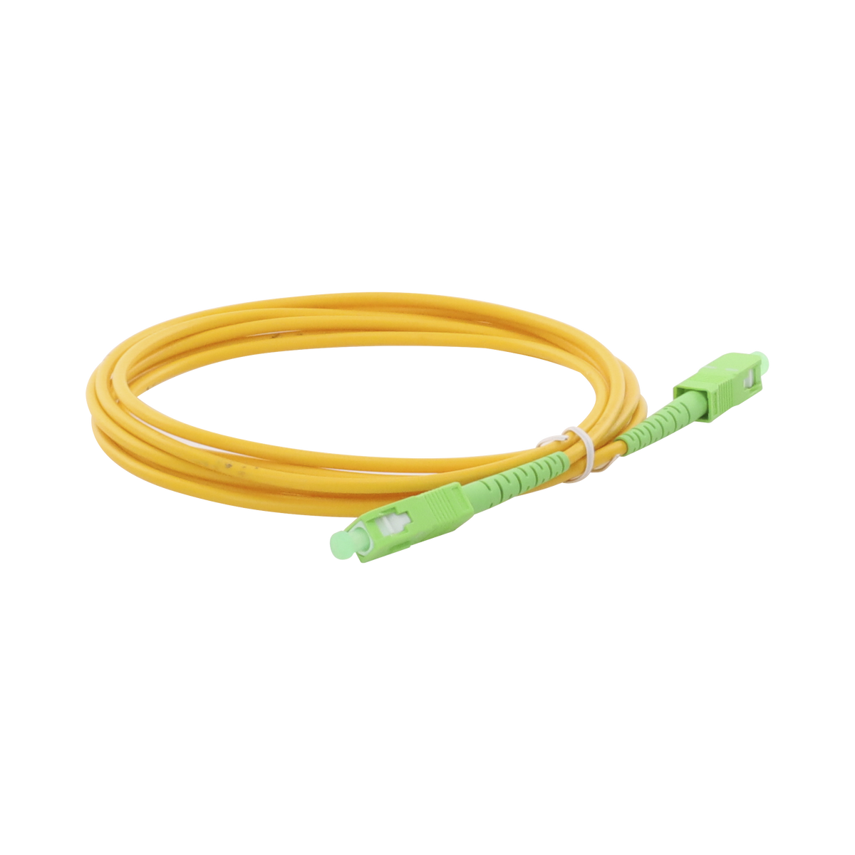 Jumper de Fibra Óptica Monomodo SC/APC-SC/APC Simplex de 3 Metros (9.84 Pies), 3mm