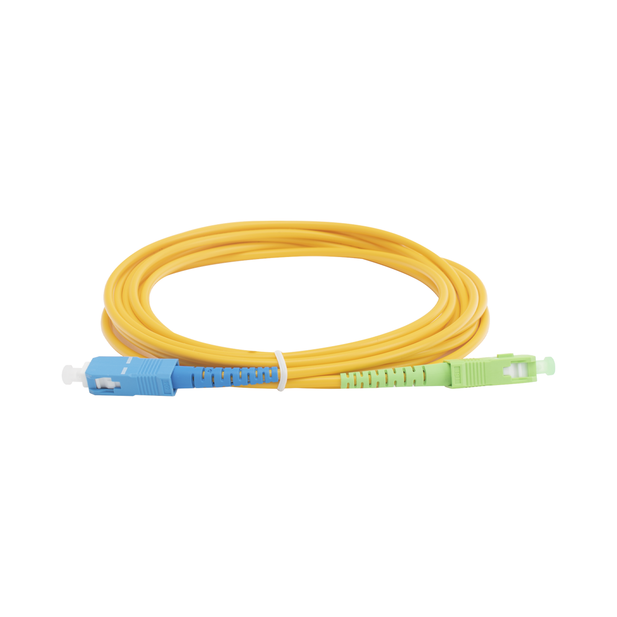 Jumper de Fibra Óptica Monomodo SC/APC-SC/UPC Simplex de 3 Metros (9.84 Pies), 3mm