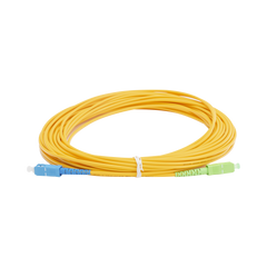 Jumper de Fibra Óptica Monomodo SC/UPC - SC/APC Simplex, Color Amarillo, 15 Metros (49.21 Pies)