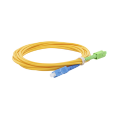Jumper de Fibra Óptica Monomodo SC/UPC-SC/APC Simplex, Color Amarillo, 3 Metros (9.84 Pies), 3 mm