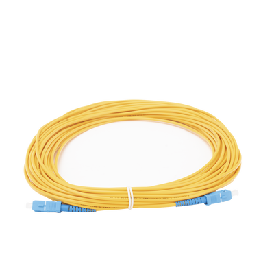 Jumper de Fibra Óptica Monomodo SC/UPC-SC/UPC Simplex de 10 metros,  3mm