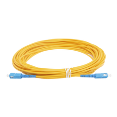 Jumper de Fibra Óptica Monomodo SC/UPC - SC/UPC Simplex, Color Amarillo, 15 Metros (49.21 Pies)