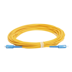 Jumper de Fibra Óptica Monomodo SC/UPC - SC/UPC Simplex, color amarillo, 15 metros