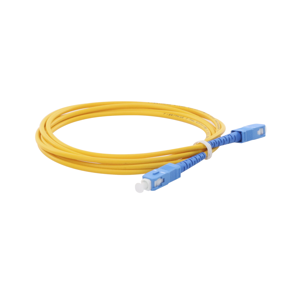 Jumper de Fibra Óptica Monomodo SC/UPC-SC/UPC Simplex de 2 Metros (6.56 Pies), 3mm