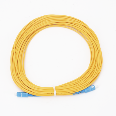 Jumper de Fibra Óptica Monomodo SC/UPC-SC/UPC Simplex de 20 metros,  3mm