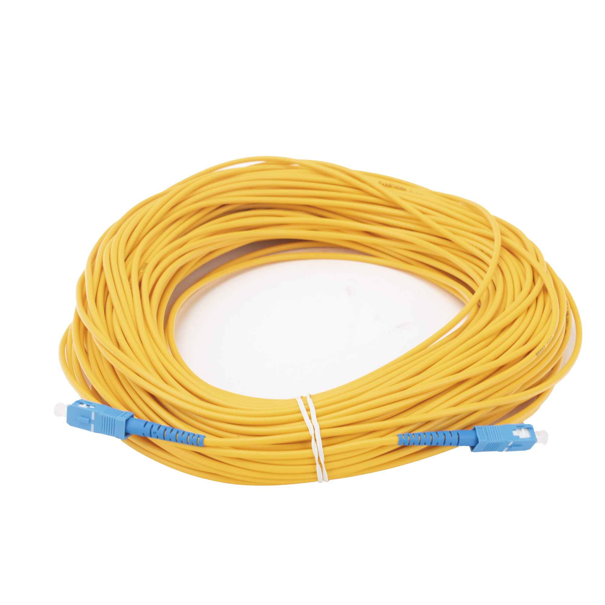 Jumper de Fibra Óptica Monomodo SC/UPC-SC/UPC Simplex de 50 Metros (164.04 Pies), 3mm