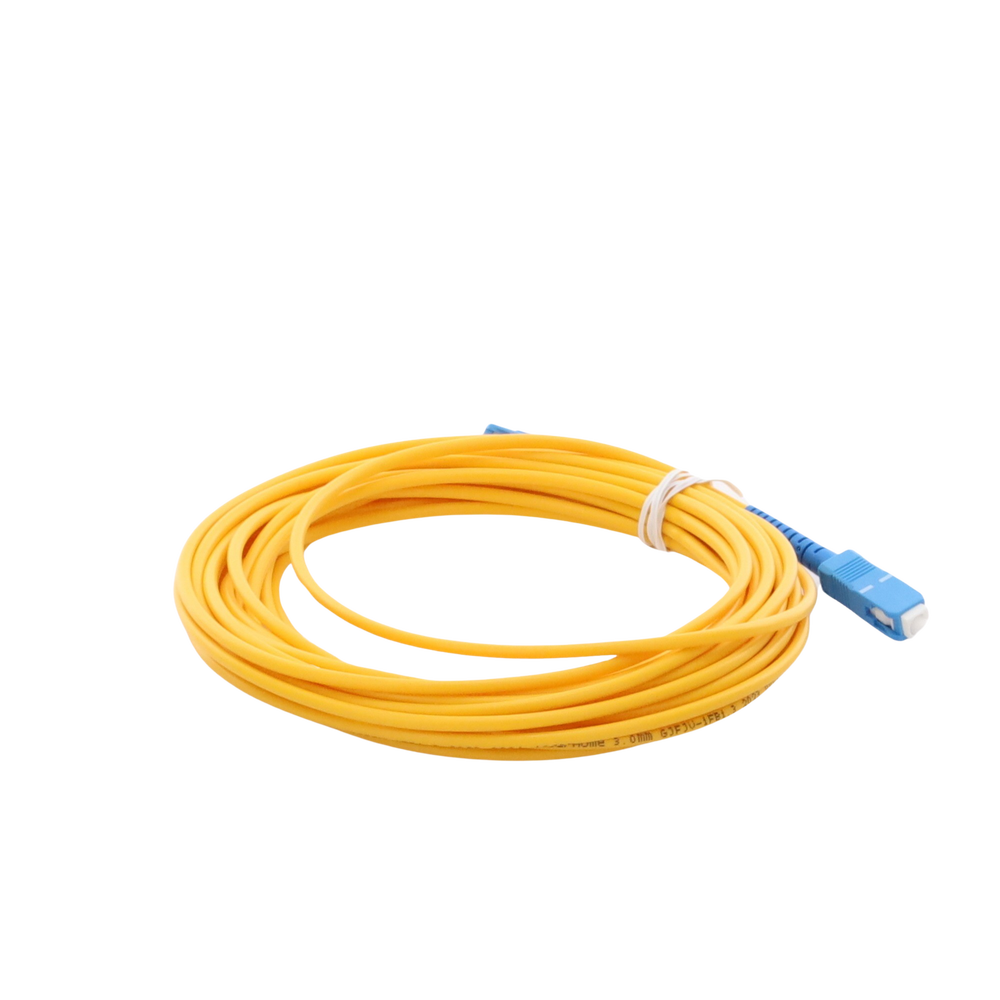 Jumper de Fibra Óptica Monomodo SC/UPC-SC/UPC Simplex de 6 Metros (19.69 Pies), 3mm