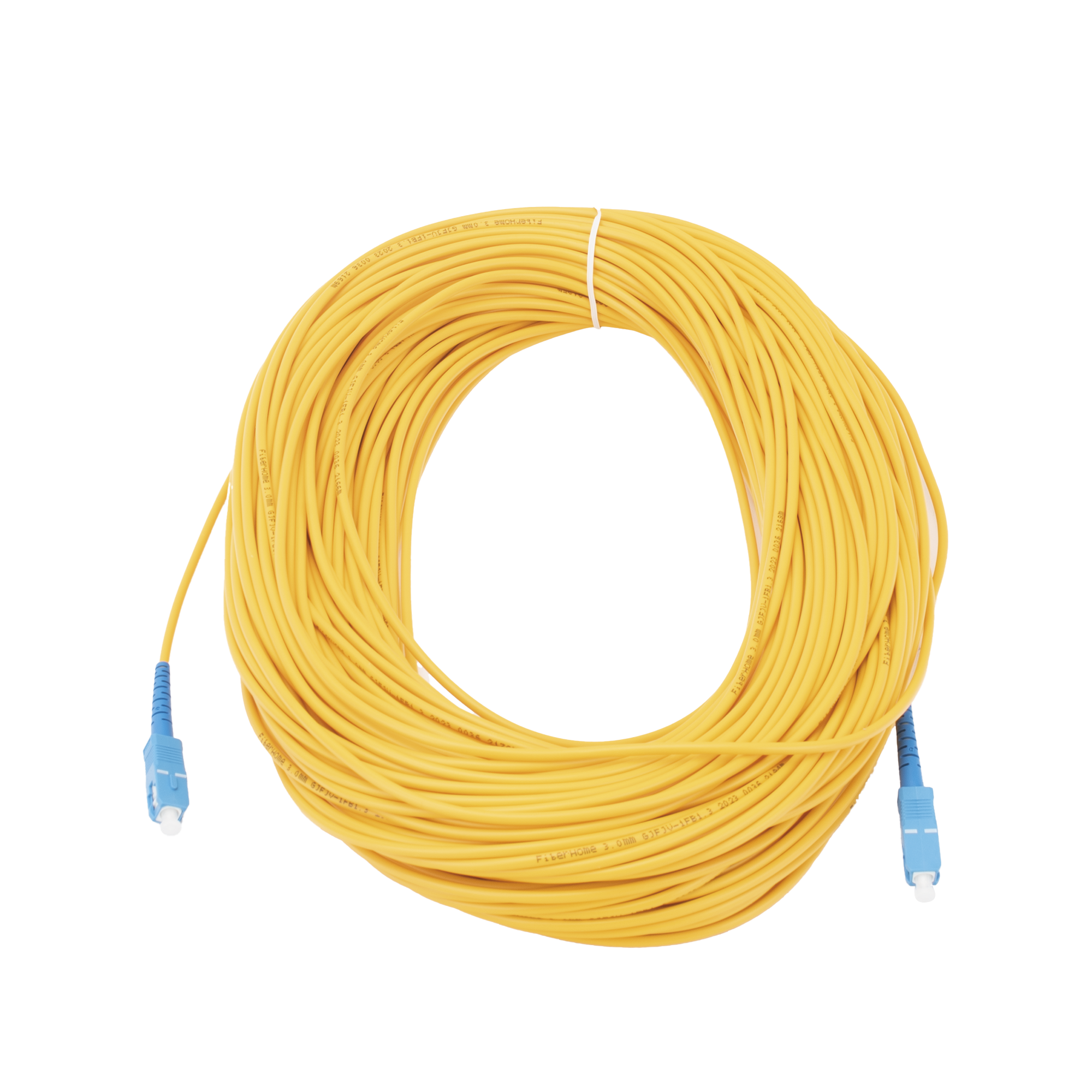 Jumper de Fibra Óptica Monomodo SC/UPC-SC/UPC Simplex de 60 Metros (196.85 Pies), 3mm