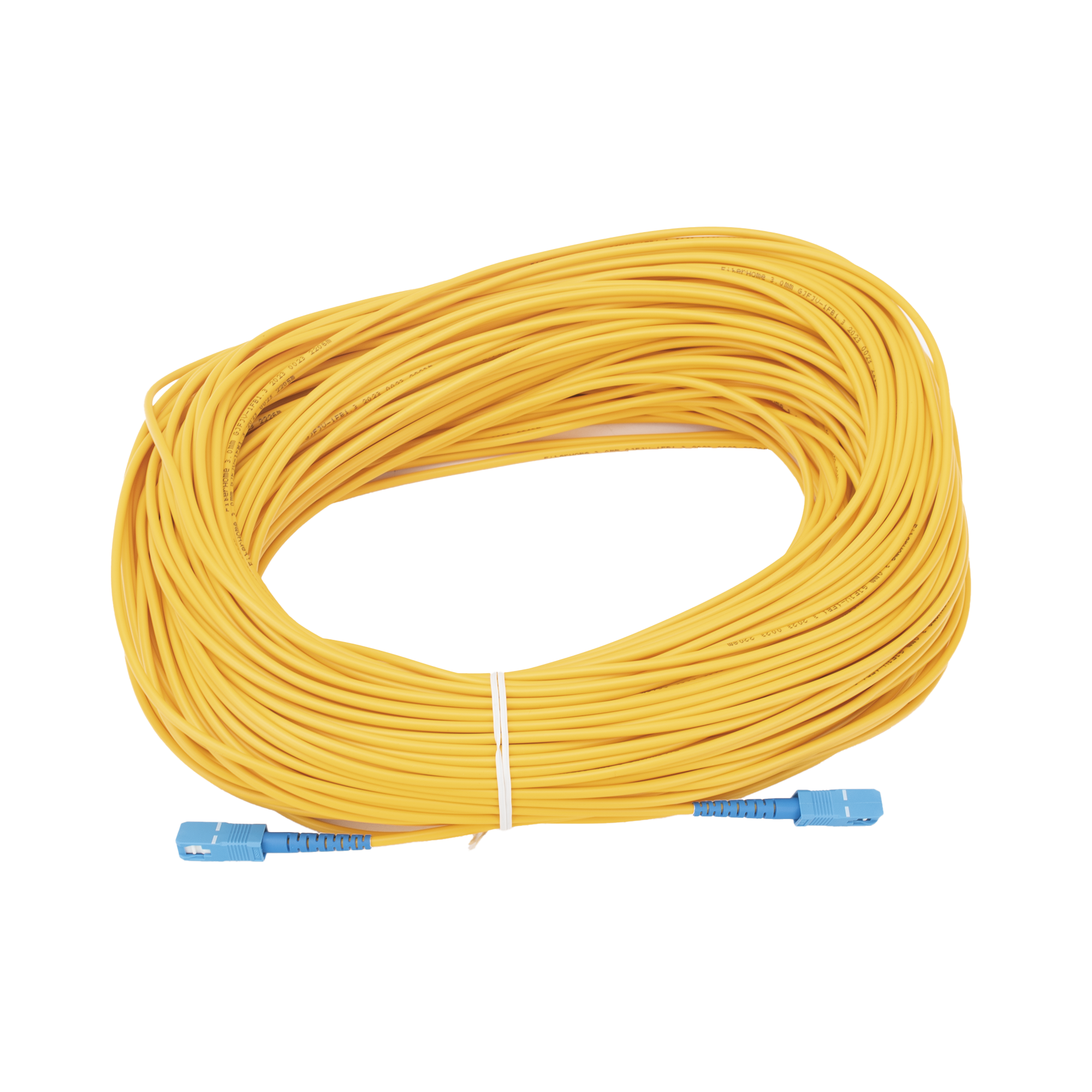 Jumper de Fibra Óptica Monomodo SC/UPC-SC/UPC Simplex de 80 Metros (262.47 Pies), 3mm