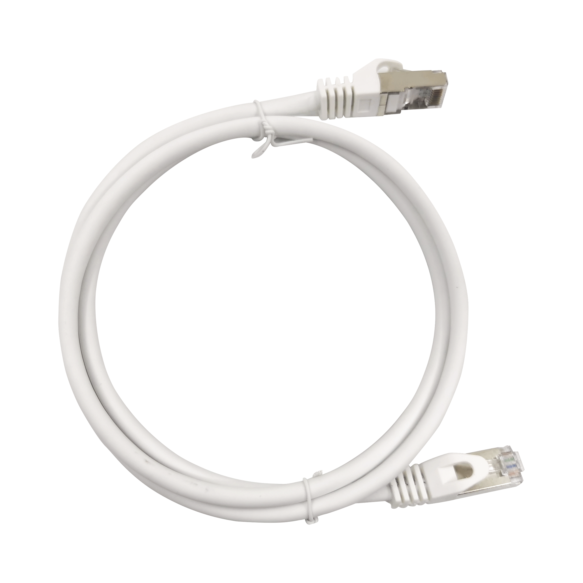 Patch Cord Cat6A 10G Blindado 0.5 Metros (1.64 Pies) Blanco