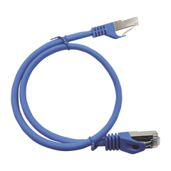 Patch Cord Cat6A 10G Blindado 1.0 Metro (3.28 Pies) Azul