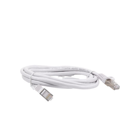 Patch Cord Cat6A 10G blindado  2M ( 6.25 ft ) BLANCO