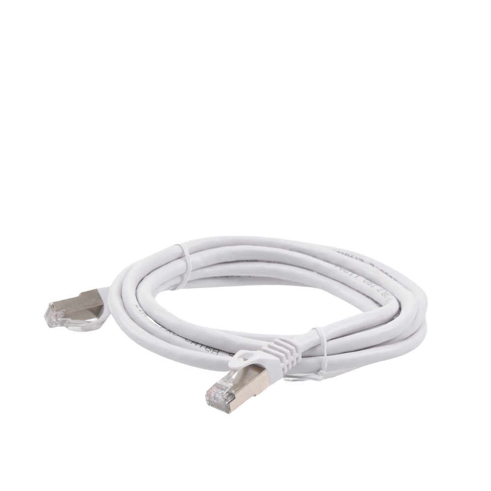 Patch Cord Cat6A 10G Blindado 2 Metros (6.56 Pies) Blanco