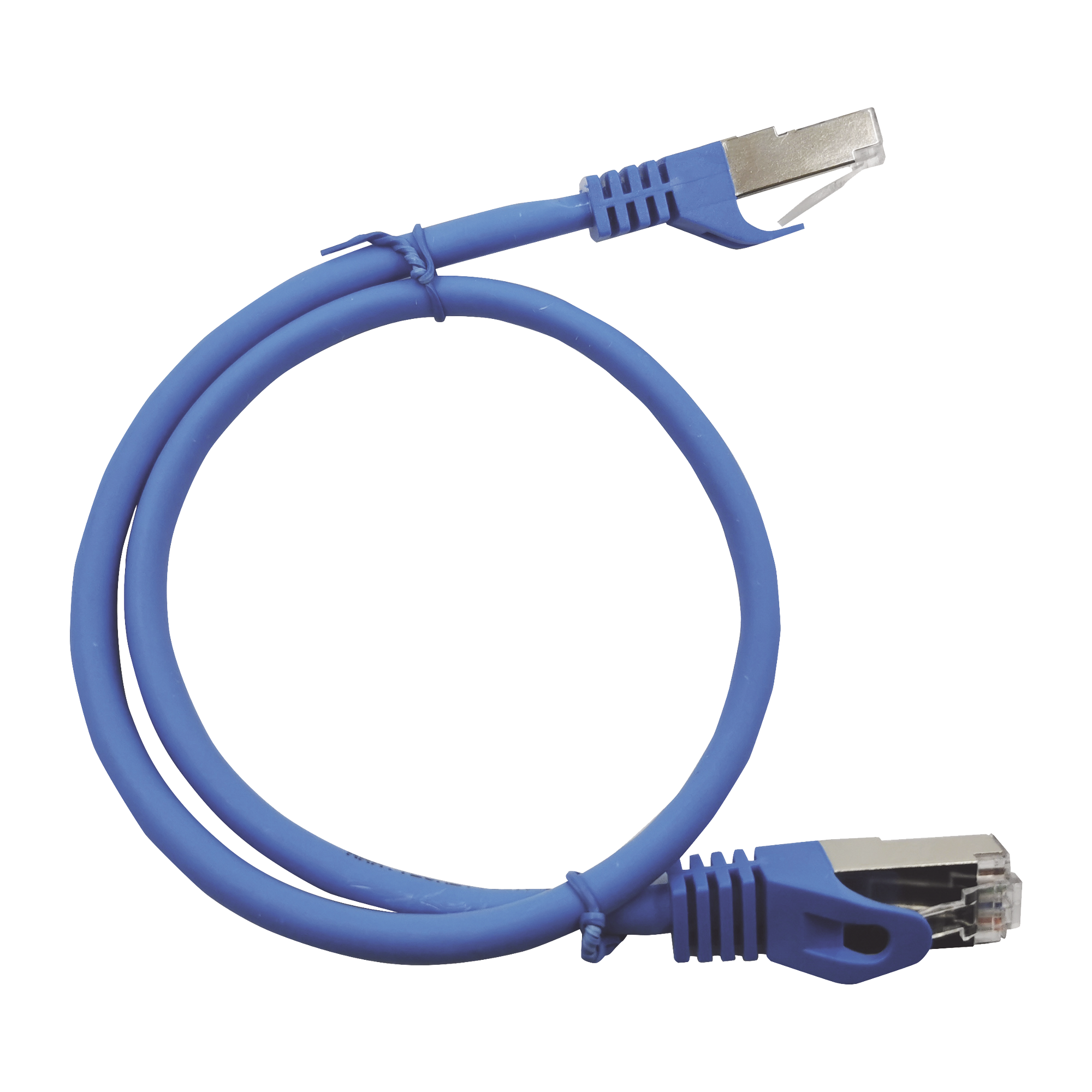 Patch Cord Cat6A 10G Blindado 7.0 Metros (22.96 Pies) Azul
