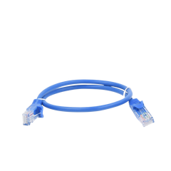 Cable de Parcheo UTP Cat5e - 0.5 Metros (1.64 Pies) - Azul
