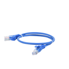 Cable de Parcheo UTP Cat5e - 0.5 Metros (1.64 Pies) - Azul