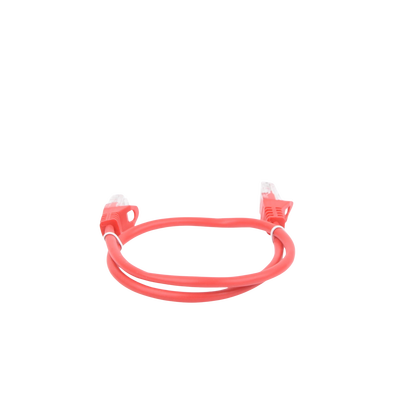 Cable de parcheo UTP Cat5e - 0.5 m - rojo