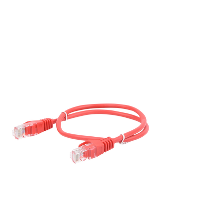 Cable de parcheo UTP Cat5e - 0.5 m - rojo