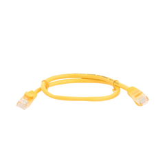 Cable de Parcheo UTP Cat5e - 0.5 Metros (1.64 Pies) - Amarillo