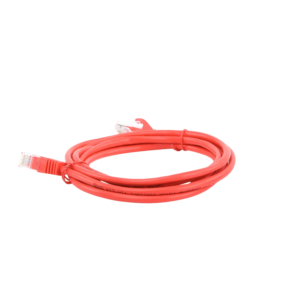 Cable de Parcheo UTP Cat5e - 2.0 Metros (6.56 Pies) - Rojo