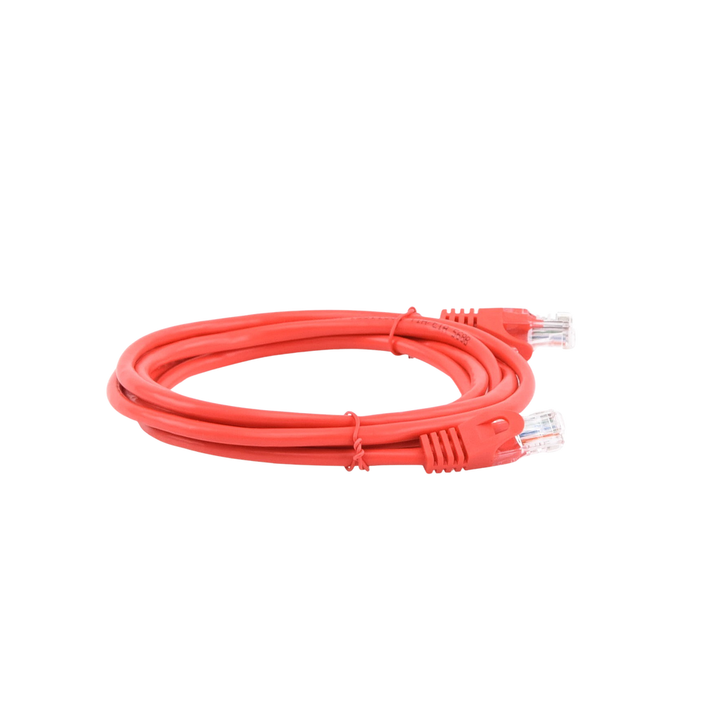 Cable de Parcheo UTP Cat5e - 2.0 Metros (6.56 Pies) - Rojo