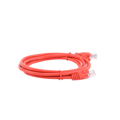 Cable de Parcheo UTP Cat5e - 2.0m. - Rojo
