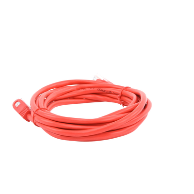 Cable de Parcheo UTP Cat5e - 3.0m. - Rojo