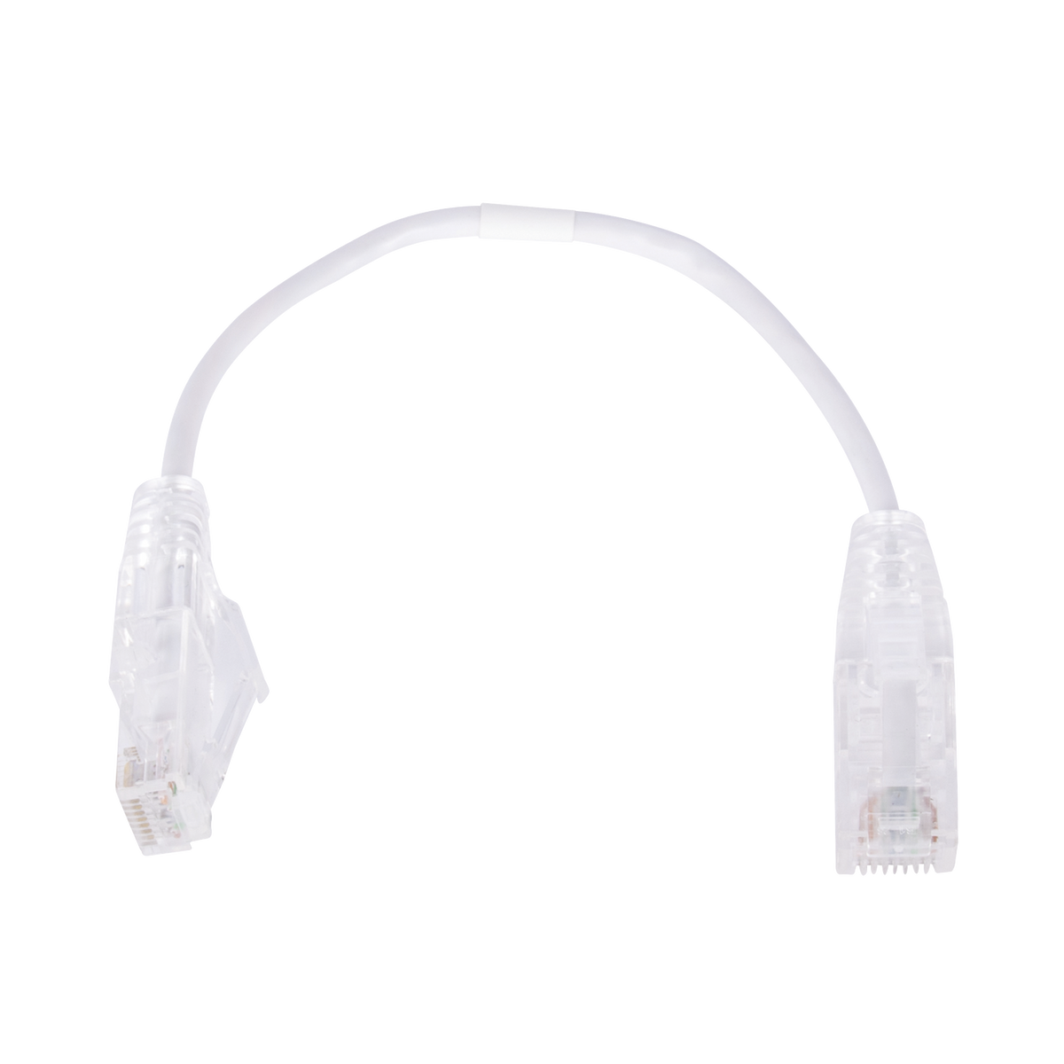 Cable de Parcheo Slim UTP Cat6 - 20 cm (7.87 Pulgadas) Blanco Diámetro Reducido (28 AWG)