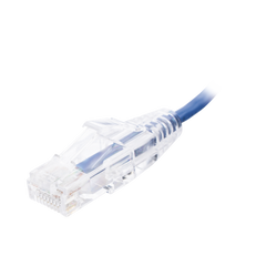 Cable de Parcheo Slim UTP Cat6 - 30 cm Azul Diámetro Reducido (28 AWG)