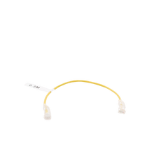 Cable de Parcheo Slim UTP Cat6 - 30 cm Amarillo Diámetro Reducido (28 AWG)