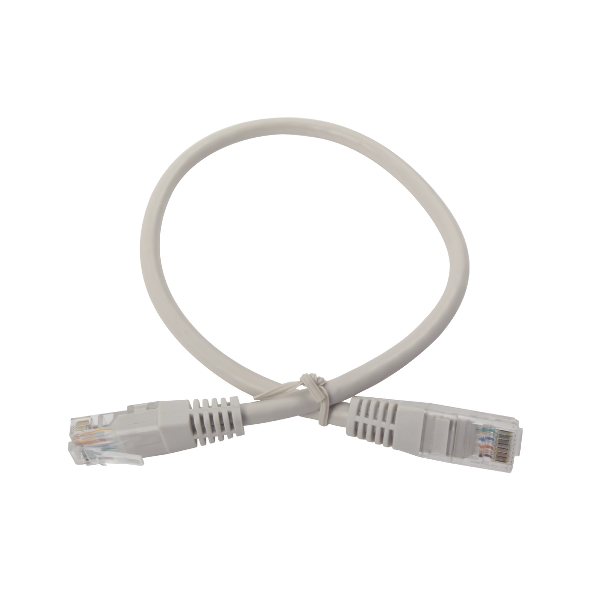 Cable de Parcheo UTP Cruzado Cat6 0.4 Metros (1.31 Pies) - Gris
