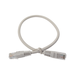 Cable de Parcheo UTP Cruzado Cat6 0.4 Metros (1.31 Pies) - Gris