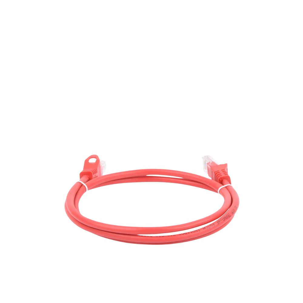 Cable de Parcheo UTP Cat6 - 0.5 Metros (1.64 Pies) - Rojo