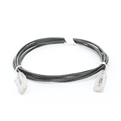 Cable de Parcheo Slim UTP Cat6 - 1.5 m Negro Diámetro Reducido (28 AWG)