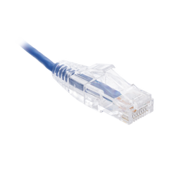 Cable de Parcheo Slim UTP Cat6 - 1.5 m Azul Diámetro Reducido (28 AWG)