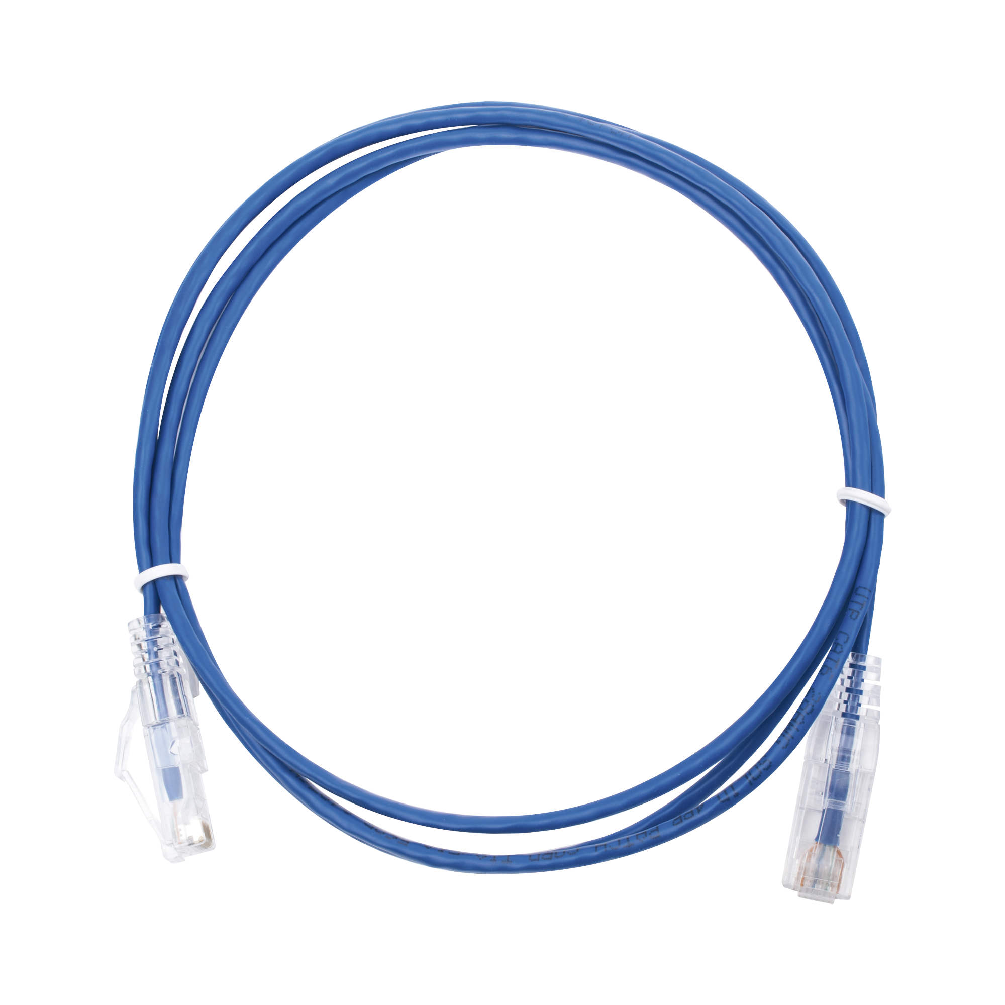 Cable de Parcheo Slim UTP Cat6 - 1.5 Metros (4.92 Pies) Azul Diámetro Reducido (28 AWG)