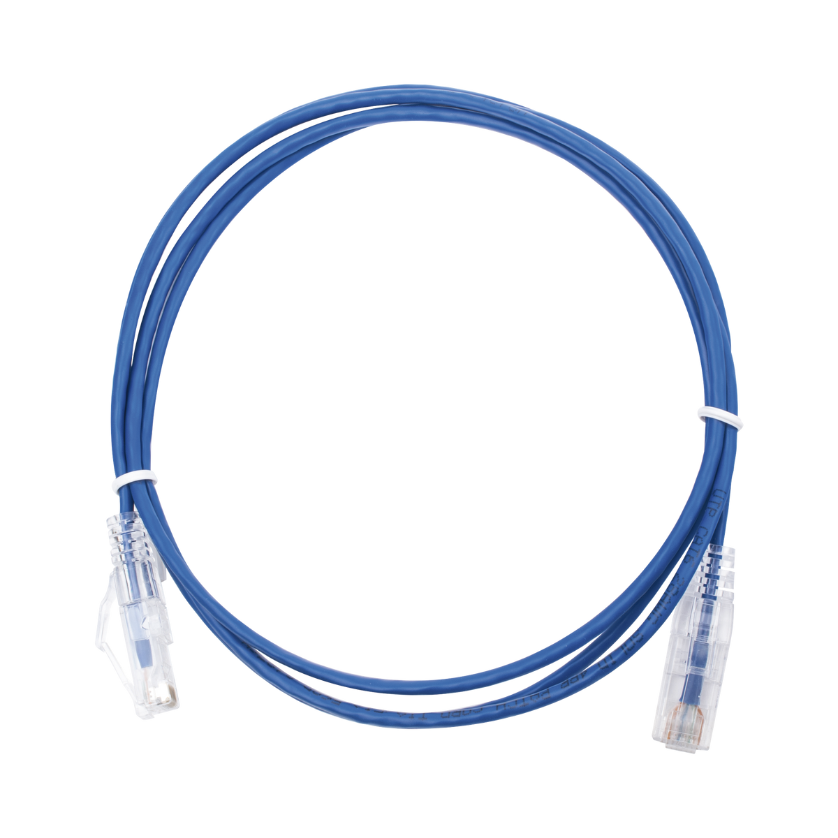 Cable de Parcheo Slim UTP Cat6 - 1.5 Metros (4.92 Pies) Azul Diámetro Reducido (28 AWG)