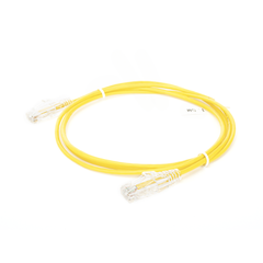 Cable de Parcheo Slim UTP Cat6 - 1.5 Metros (4.92 Pies) Amarillo Diámetro Reducido (28 AWG)