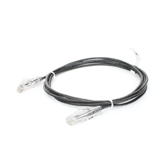 Cable de Parcheo Slim UTP Cat6 - 2 Metros (6.56 Pies) Negro Diámetro Reducido (28 AWG)