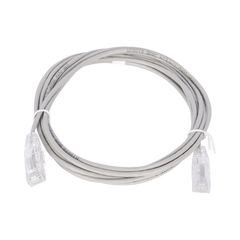 Cable de Parcheo Slim UTP Cat6 - 2 m Gris Diámetro Reducido (28 AWG)