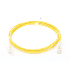Cable de Parcheo Slim UTP Cat6 - 2 m Amarillo Diámetro Reducido (28 AWG)