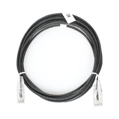 Cable de Parcheo Slim UTP Cat6 - 3 m Negro Diámetro Reducido (28 AWG)