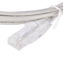 Cable de Parcheo Slim UTP Cat6 - 3 Metros (9.84 Pies) Gris Diámetro Reducido (28 AWG)