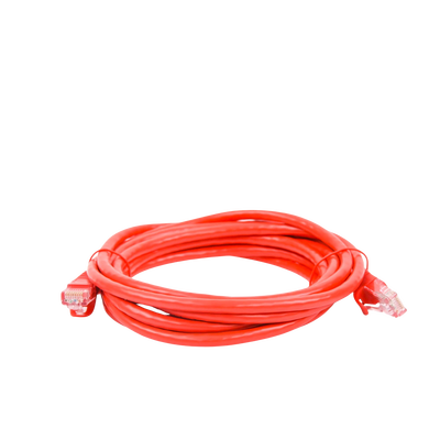 Cable de Parcheo UTP Cat6 - 3.0m. - Rojo