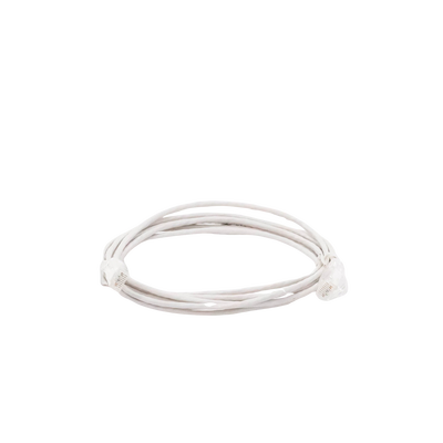 Cable de Parcheo Slim UTP Cat6 - 3 m Blanco Diámetro Reducido (28 AWG)
