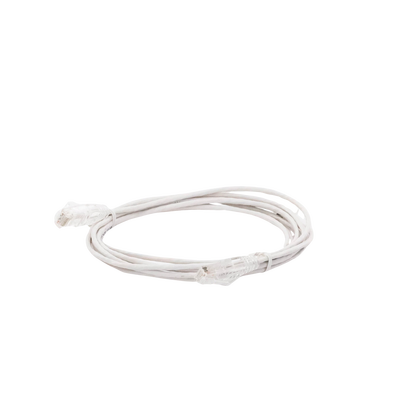 Cable de Parcheo Slim UTP Cat6 - 3 m Blanco Diámetro Reducido (28 AWG)