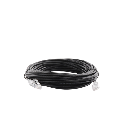 Cable de Parcheo Slim UTP Cat6A - 10 m Negro, Diámetro Reducido (28 AWG)